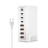 HKM-812115 240W Gallium Nitride Desktop PD Charger in White and Black for Multiple International Standards
