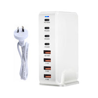 HKM-812115 240W Gallium Nitride Desktop PD Charger in White and Black for Multiple International Standards