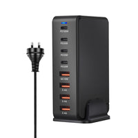 HKM-812115 240W Gallium Nitride Desktop PD Charger in White and Black for Multiple International Standards