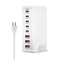 HKM-812115 240W Gallium Nitride Desktop PD Charger in White and Black for Multiple International Standards