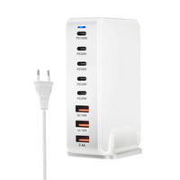 HKM-812115 240W Gallium Nitride Desktop PD Charger in White and Black for Multiple International Standards
