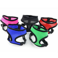 HKM-812115 Teddy Vest-Style Dog Walking Collar for Small Dogs - Red, Black, Yellow, Blue, Pink Sizes XS, S, M