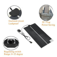 HKM-8121405 Adjustable Heat Mat with Temperature Controller for Terrariums and Reptiles, 28x28cm, 220V, 14W