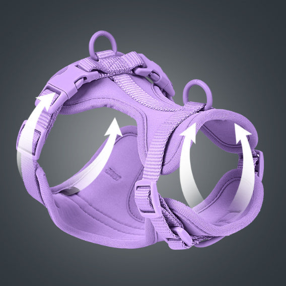 HKM-8121533 Dog Tactical Waterproof Collar and Leash Set with Chest Back Support in Various Colors