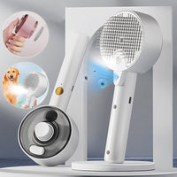 HKM-812179 Pet Hair Removal Brush with UV Sterilization and Essential Oil Spray for Dogs and Cats