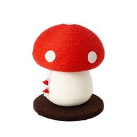 HKM-8121917 Red Poisonous Mushroom Cat Scratch Board - Sisal Cat Toy with Cute Design