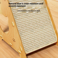 HKM-8122557 Triangle Sisal Cat Scratch Board - Vertical Wall-Mounted, Anti-Scratch and Wear-Resistant