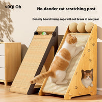 HKM-8122557 Triangle Sisal Cat Scratch Board - Vertical Wall-Mounted, Anti-Scratch and Wear-Resistant