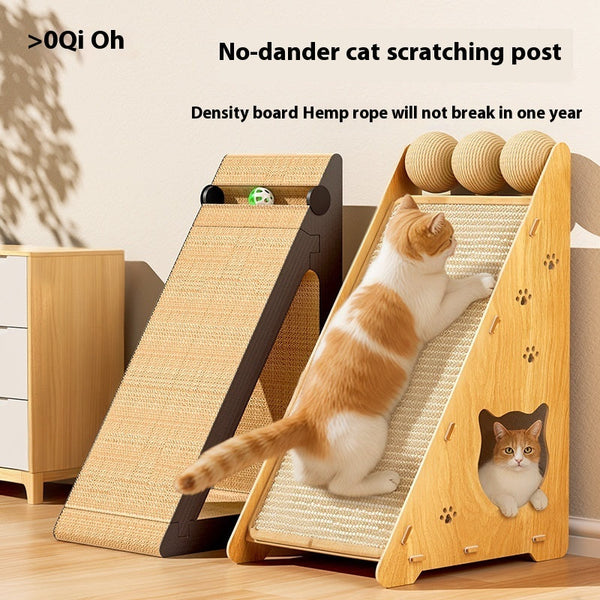 HKM-8122557 Triangle Sisal Cat Scratch Board - Vertical Wall-Mounted, Anti-Scratch and Wear-Resistant
