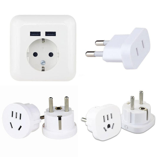 HKM-812307 Universal Travel Plug Adapter for Chinese and American Devices to German Standards, Model UN80