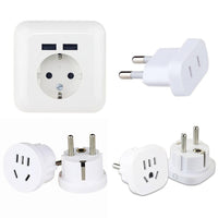 HKM-812307 Universal Travel Plug Adapter for Chinese and American Devices to German Standards, Model UN80
