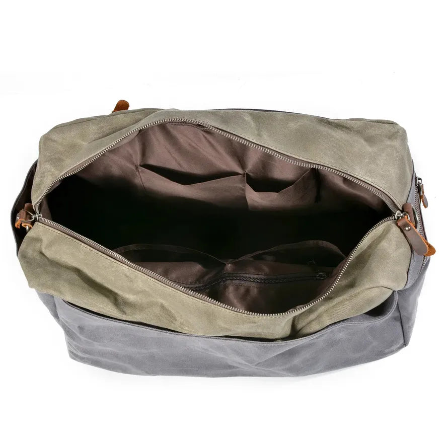 HKM-812307 Vintage Batik Canvas Travel Duffel Bag with Large Capacity and Multi-Colour Options