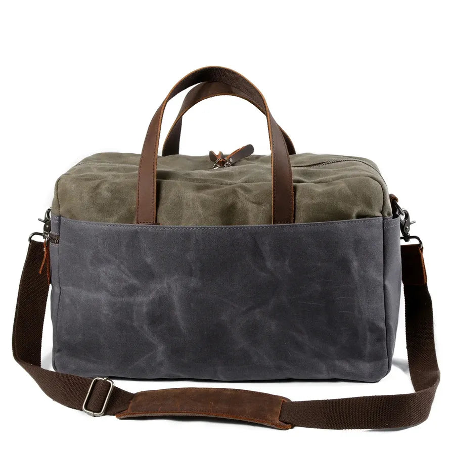 HKM-812307 Vintage Batik Canvas Travel Duffel Bag with Large Capacity and Multi-Colour Options