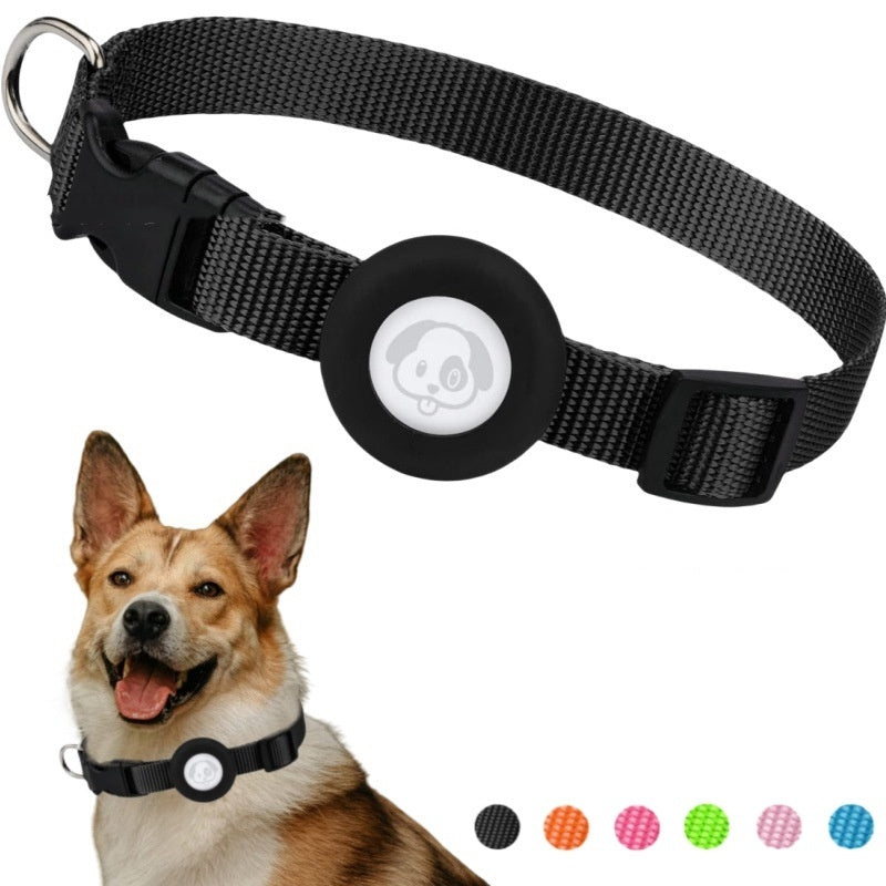 HKM-8123709 Waterproof Silicone Dog Collar with Adjustable Nylon Ribbon in Solid Colors