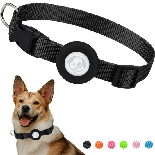 HKM-8123709 Waterproof Silicone Dog Collar with Adjustable Nylon Ribbon in Solid Colors