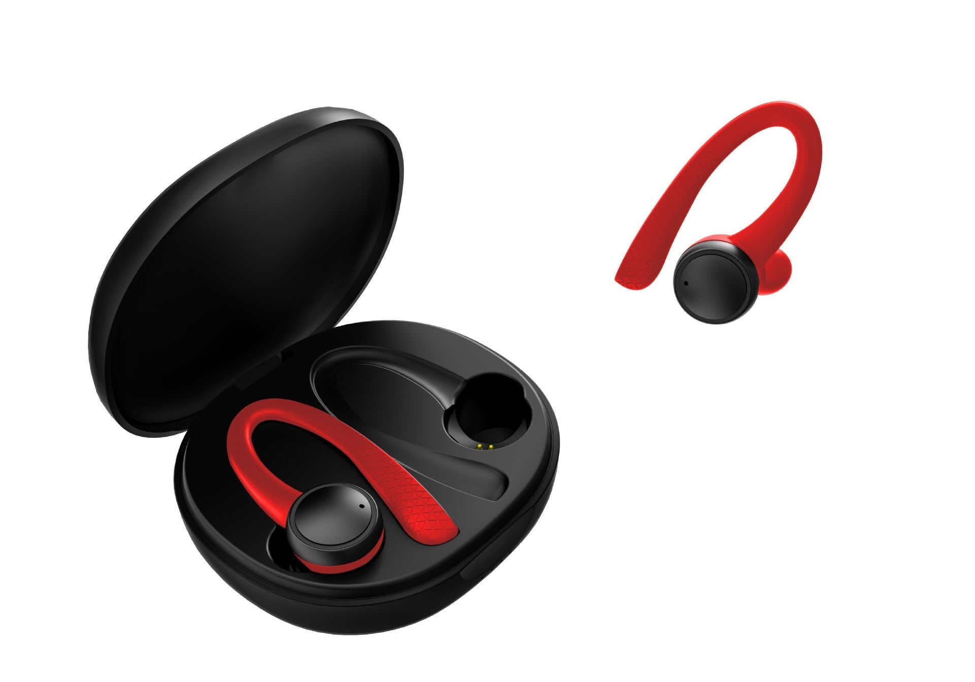 HKM-812435 Binaural Wireless Bluetooth Headset with Power Display and Voice Control