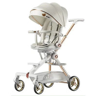HKM-812435 Double-Pole Aluminium Alloy Baby Stroller with Hidden Footrest – Available in Various Colours