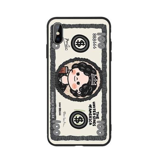 HKM-812499 Cartoon Silicone Mobile Phone Case for Apple Models