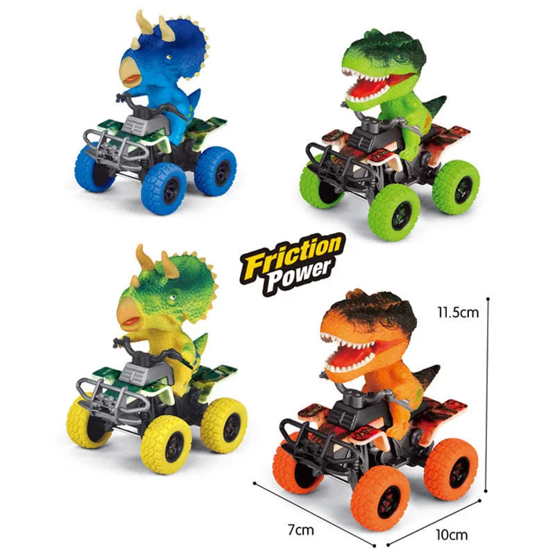 HKM-812499 Dino Pull Back Car Toy - Multi-Style Dinosaur Vehicle, Age 5+