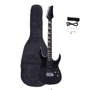 HKM-812499 Electric Guitar Set with Bag, Strap, Cables, Wrench Tool, and Accessories