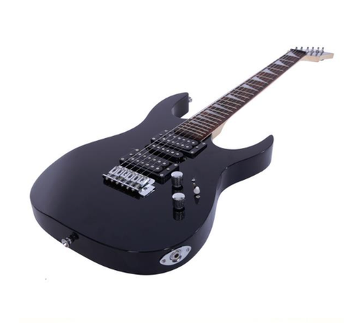 HKM-812499 Electric Guitar Set with Bag, Strap, Cables, Wrench Tool, and Accessories