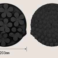 HKM-8125501 Slow Feeding Pet Food Suction Cup Dish for Cats and Dogs - Silicone Licking Sniff Pad