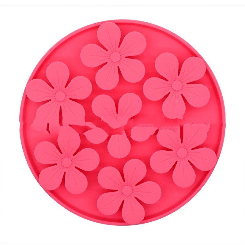 HKM-8125501 Slow Feeding Pet Food Suction Cup Dish for Cats and Dogs - Silicone Licking Sniff Pad