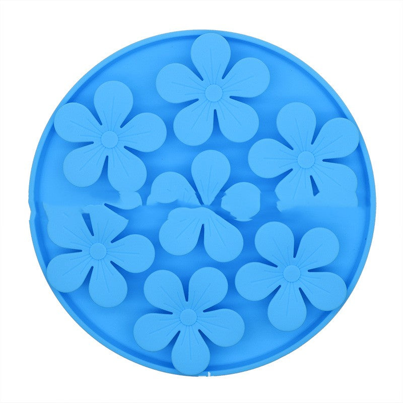 HKM-8125501 Slow Feeding Pet Food Suction Cup Dish for Cats and Dogs - Silicone Licking Sniff Pad