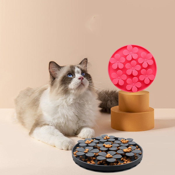 HKM-8125501 Slow Feeding Pet Food Suction Cup Dish for Cats and Dogs - Silicone Licking Sniff Pad