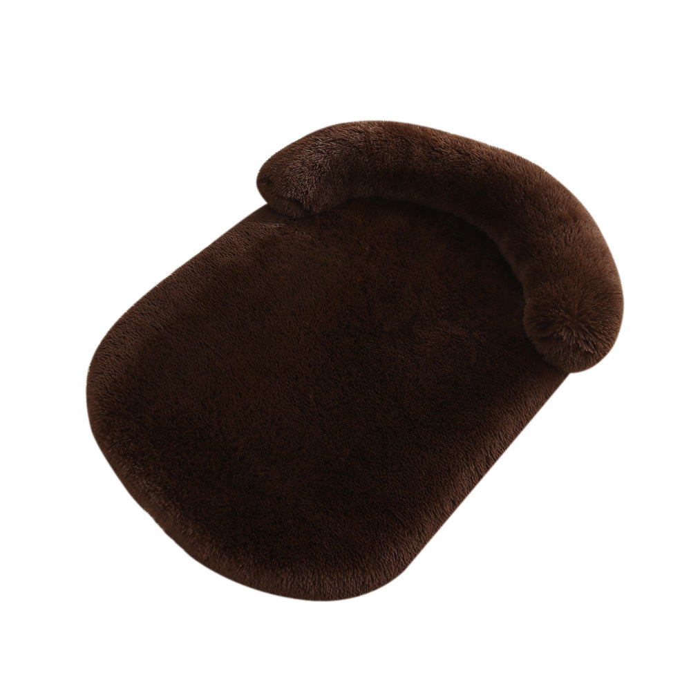 HKM-8125757 Warm Plush Pet Bed for Dogs and Cats - Cozy Cushion in Various Colors and Sizes