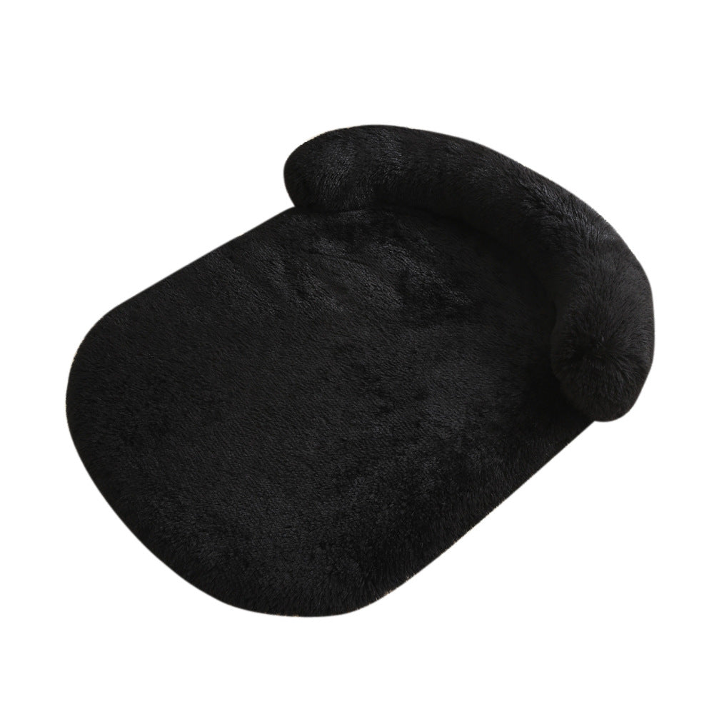 HKM-8125757 Warm Plush Pet Bed for Dogs and Cats - Cozy Cushion in Various Colors and Sizes