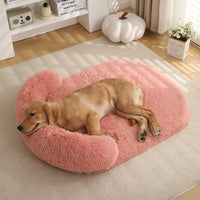 HKM-8125757 Warm Plush Pet Bed for Dogs and Cats - Cozy Cushion in Various Colors and Sizes
