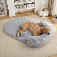 HKM-8125757 Warm Plush Pet Bed for Dogs and Cats - Cozy Cushion in Various Colors and Sizes