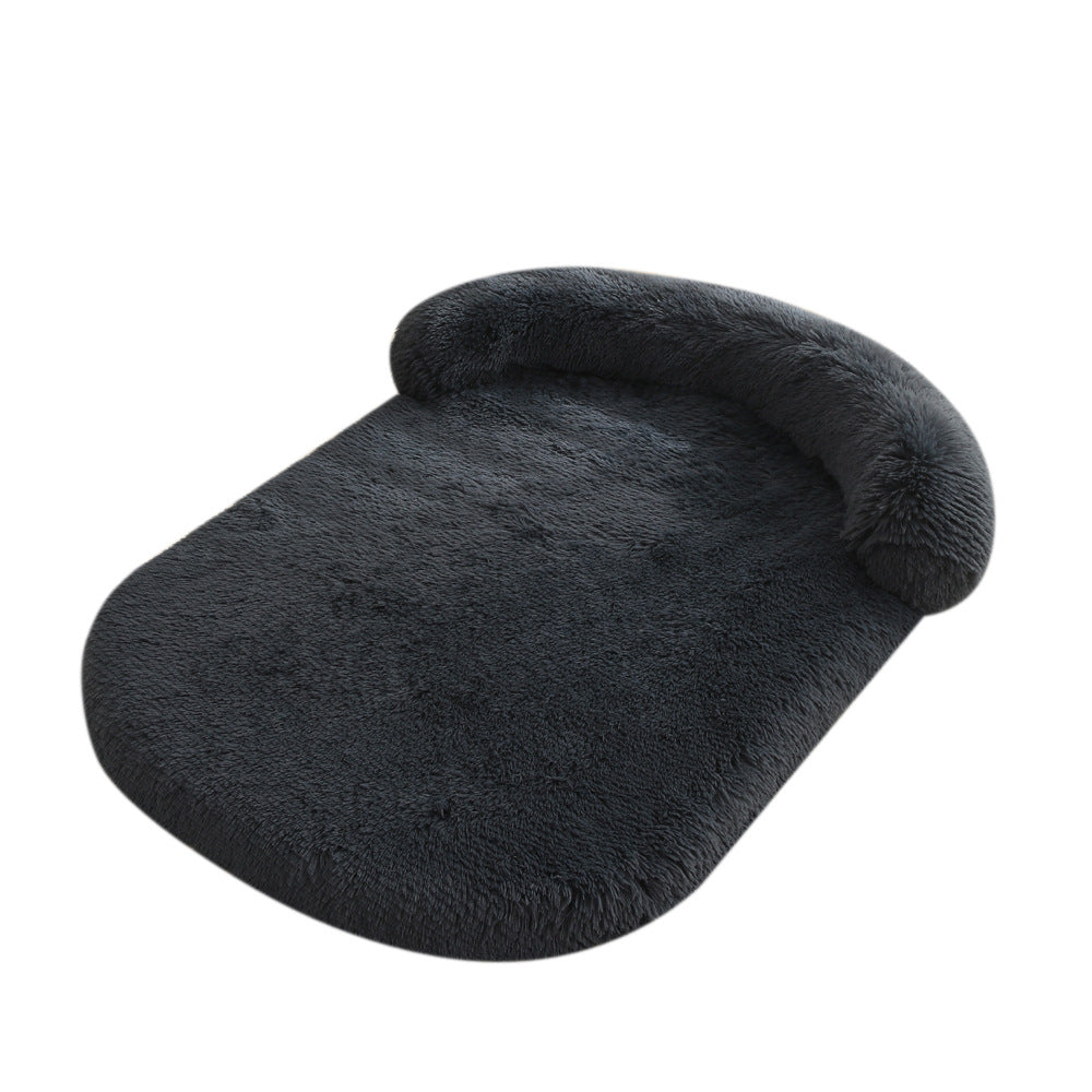 HKM-8125757 Warm Plush Pet Bed for Dogs and Cats - Cozy Cushion in Various Colors and Sizes