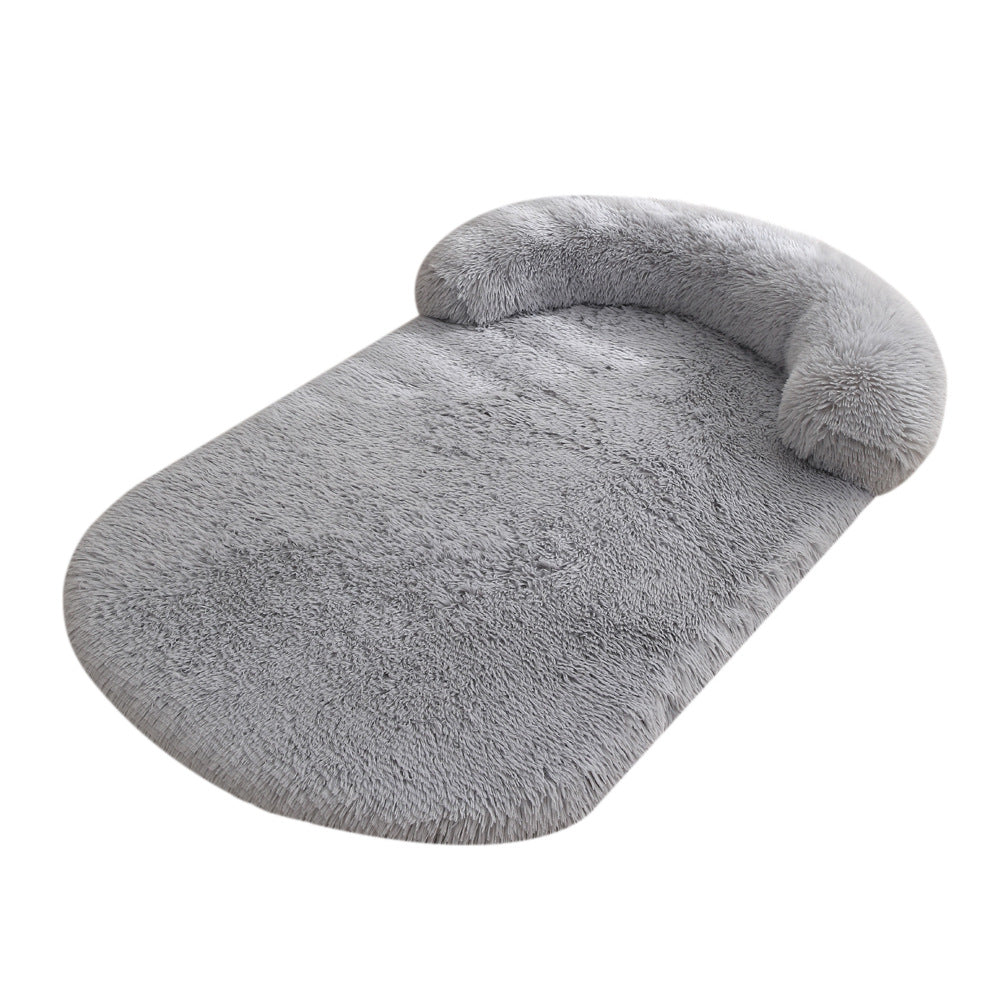 HKM-8125757 Warm Plush Pet Bed for Dogs and Cats - Cozy Cushion in Various Colors and Sizes