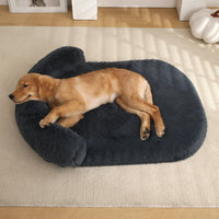 HKM-8125757 Warm Plush Pet Bed for Dogs and Cats - Cozy Cushion in Various Colors and Sizes