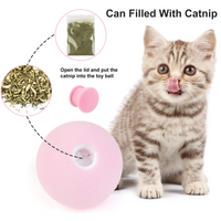 HKM-8126525 Mint and Sound Interactive Cat Toy Balls with Catnip Option