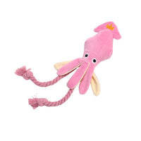 HKM-812755 Plush Sound Octopus Chew Toy for Cats and Small Dogs – Interactive Teething and Playtime Fun