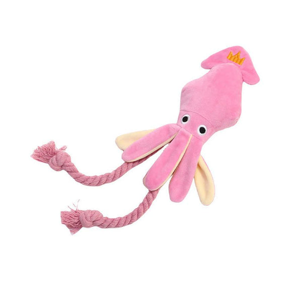 HKM-812755 Plush Sound Octopus Chew Toy for Cats and Small Dogs – Interactive Teething and Playtime Fun