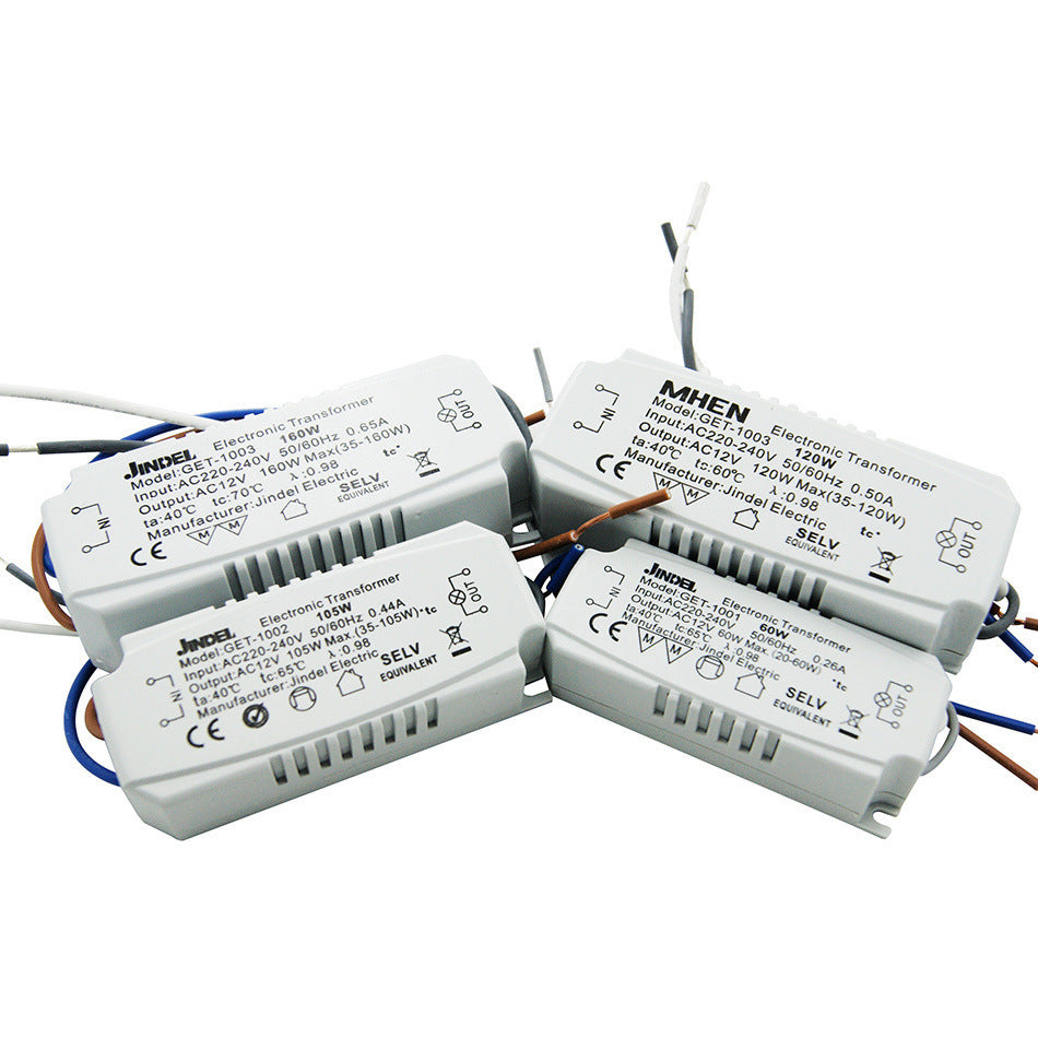 HKM-812755 Quartz Lamp Electronic Transformer - Available in 50W, 60W, 105W, 120W, and 160W Options - Dry Type Cooling Solution