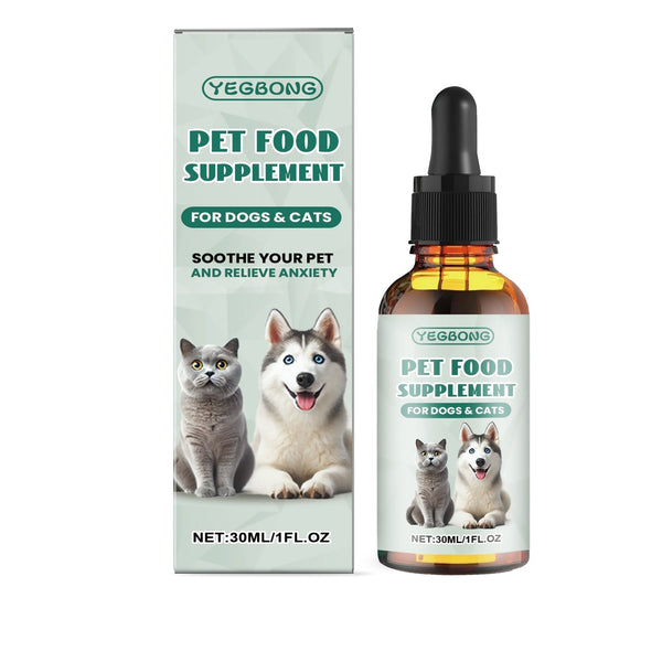 HKM-8127677 Premium Pet Food Supplement with Mint & Traditional Extracts, Glucolactone, Vitamin B1 - 2.8x10.2cm