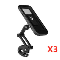 HKM-812947 Fully Enclosed Waterproof Shockproof Mobile Phone Holder for Devices Up to 7 Inches