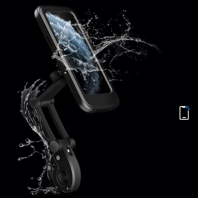 HKM-812947 Fully Enclosed Waterproof Shockproof Mobile Phone Holder for Devices Up to 7 Inches