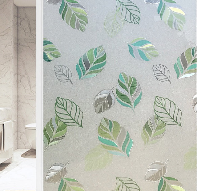 HKM-812947 Waterproof Stained Frosted Static Cling Window Film for Smooth Surfaces