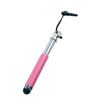 HKM-813075 Universal Retractable Capacitive Stylus with Dual-Section Dust Plug for iPad and Pocket PC - Multiple Color Options Available