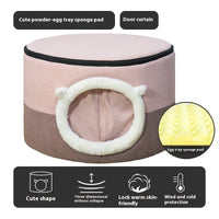 HKM-8131133 Cozy Closed Cat Nest for Winter - Available in Various Sizes