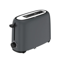 HKM-813139 Single Slot Cool Touch Toaster with Extra Wide Slot and 6 Browning Settings, Includes Removable Crumb Tray