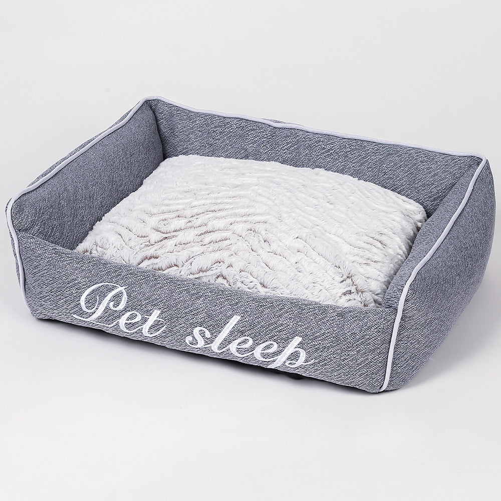 HKM-8131517 Warm Cloth Cat Litter Kennel Pet Bed for Small Dogs and Kittens in Multiple Sizes