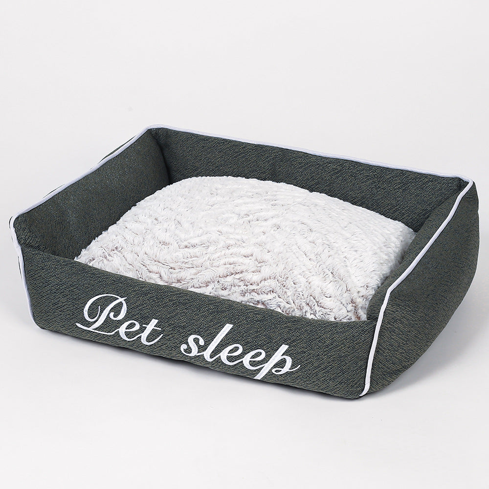 HKM-8131517 Warm Cloth Cat Litter Kennel Pet Bed for Small Dogs and Kittens in Multiple Sizes