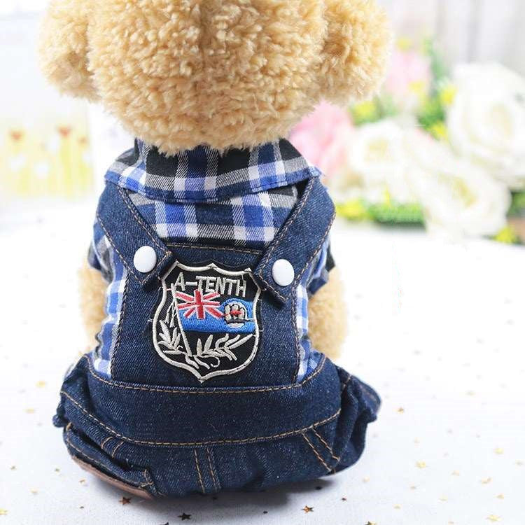 HKM-8131645 Casual Denim Four-Legged Clothing for Pets